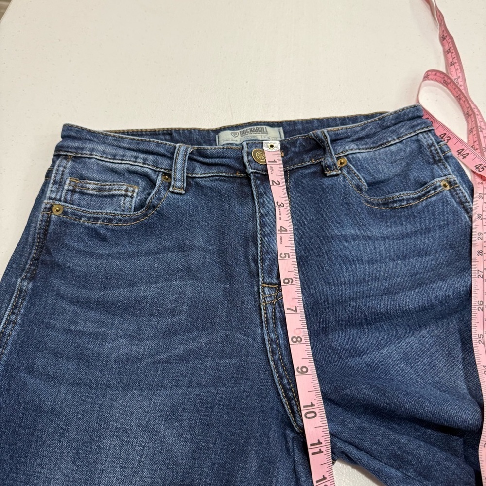 Rock & Roll Denim Jeans High Rise Straight Cropped Dark Wash Women’s Size 28x27 - Picture 4 of 11